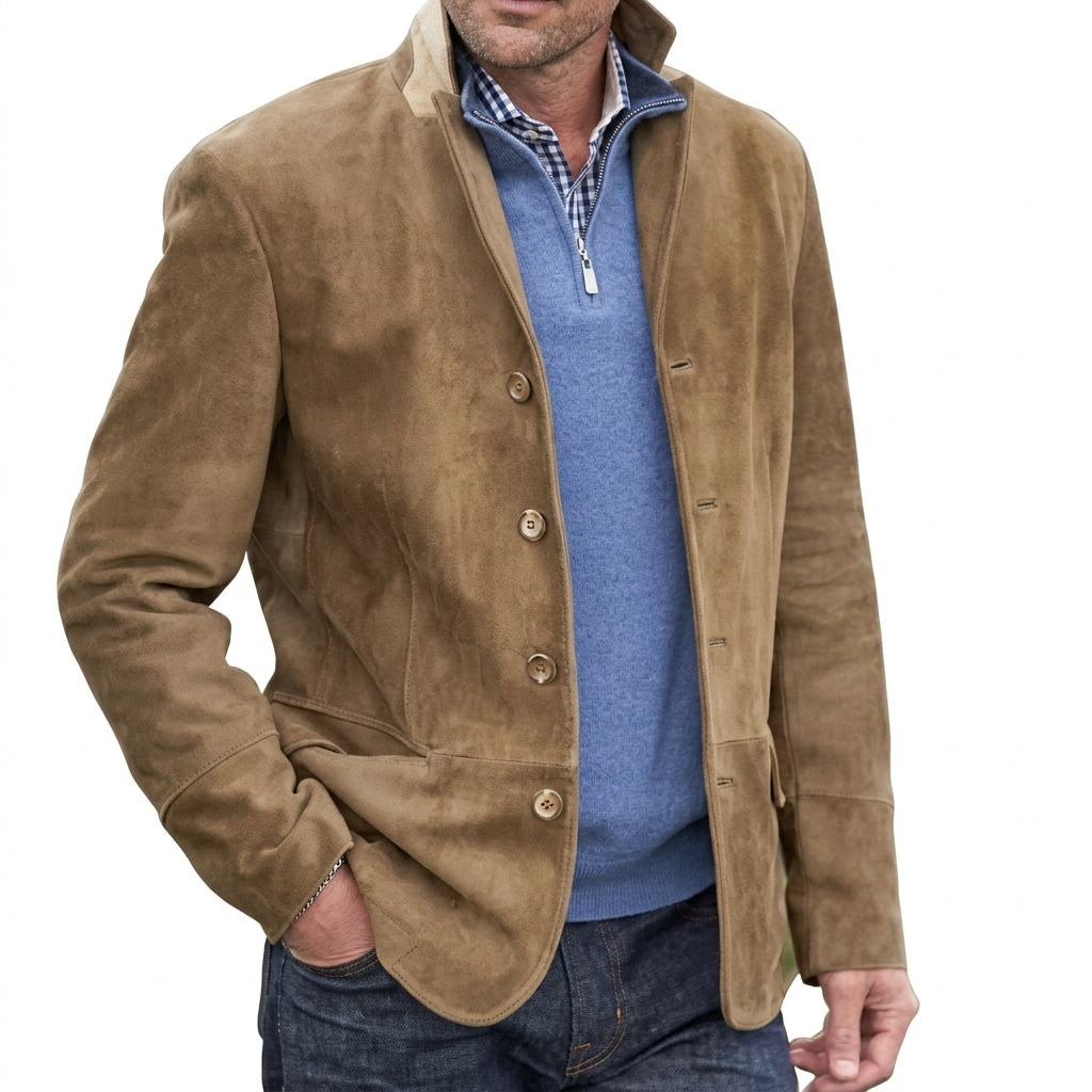 Men's Vintage Casual Jacket – Durable Regular Fit