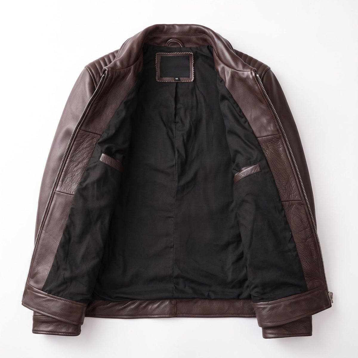 Men's Genuine Cowhide Leather Jacket – Slim Fit