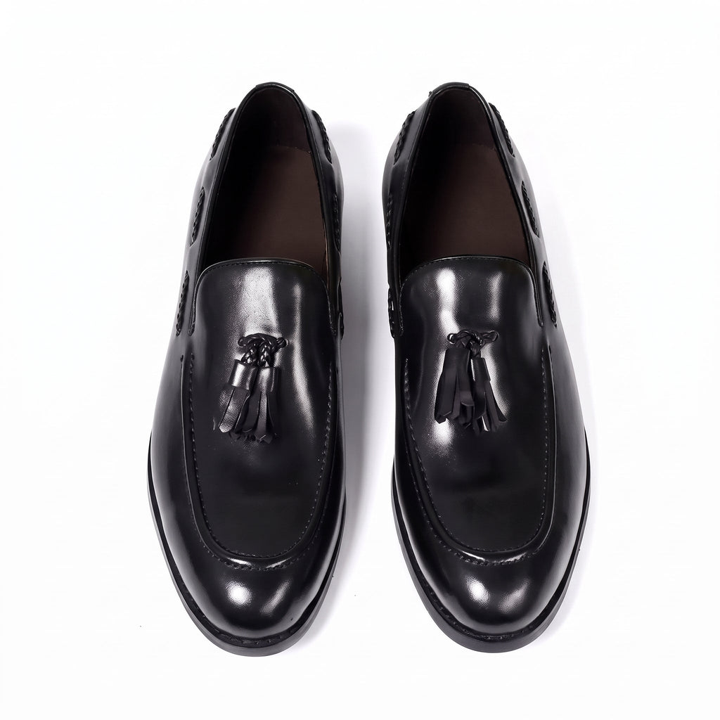Men's Cowhide Leather Loafers – Classic Tassel Design