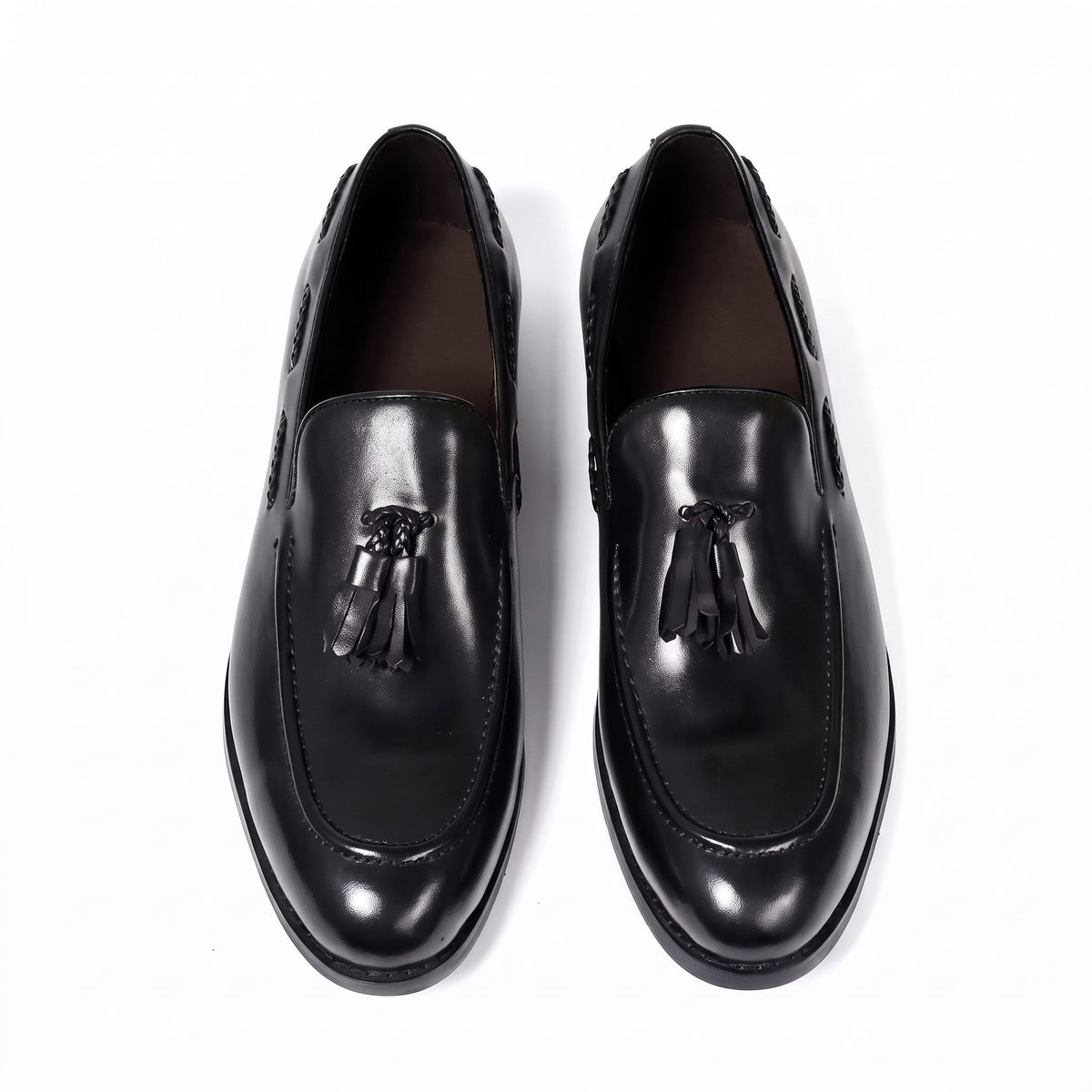 Men's Cowhide Leather Loafers – Classic Tassel Design