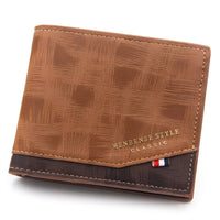 Men's Compact PU Leather Wallet – Multi-Compartment