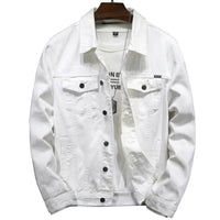 Men's Denim Jacket – Lapel Collar & Utility Pockets