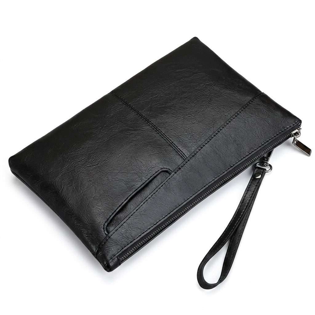 Men's PU Leather Handbag – Polyester Lining