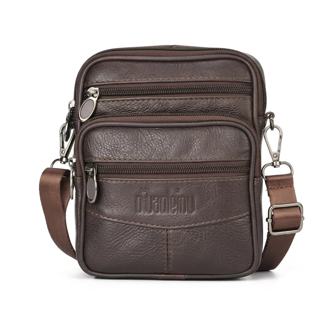 Men's genuine leather crossbody bag