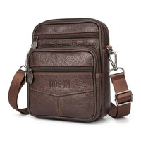 Men's genuine leather crossbody bag