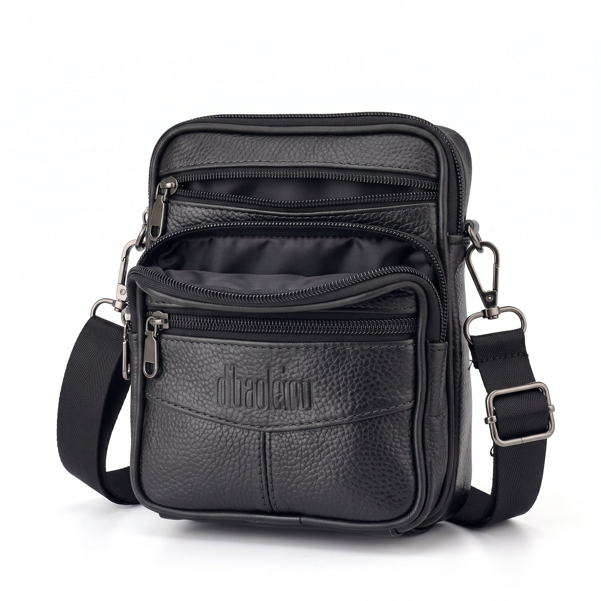 Men's genuine leather crossbody bag