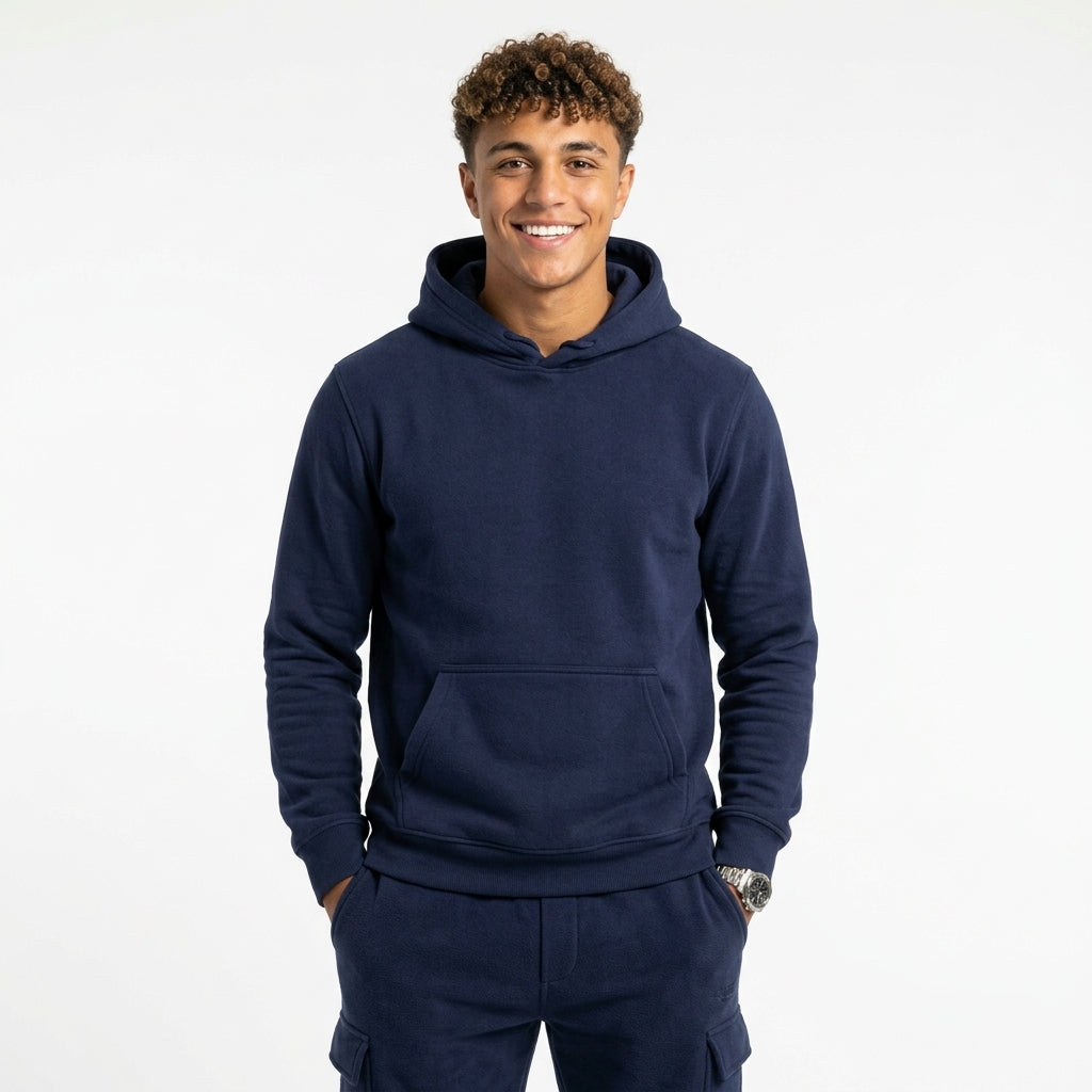 Men's Hooded Sweatshirt – Lightweight Polyester Design