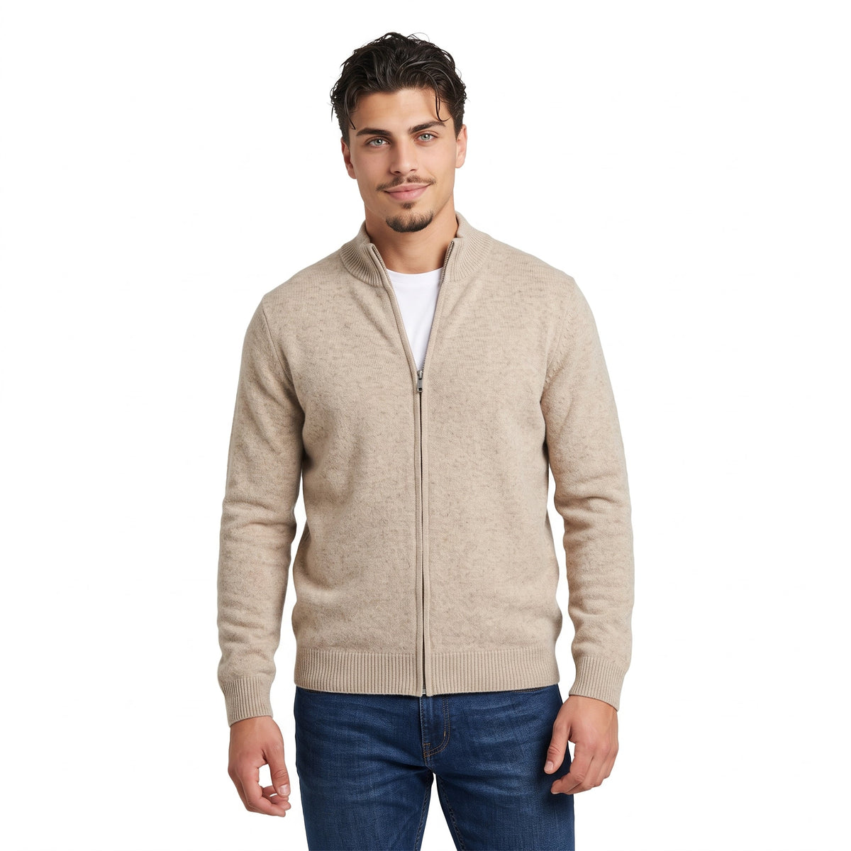 Men's Lightweight Padded Hooded Jacket – Zip Front