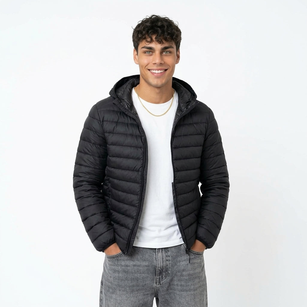 Men's Ultra-Light Down Jacket – Hooded Design