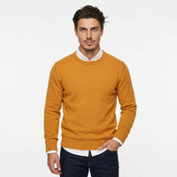 Men's 100% Wool Crew-Neck Sweater – Classic Knit