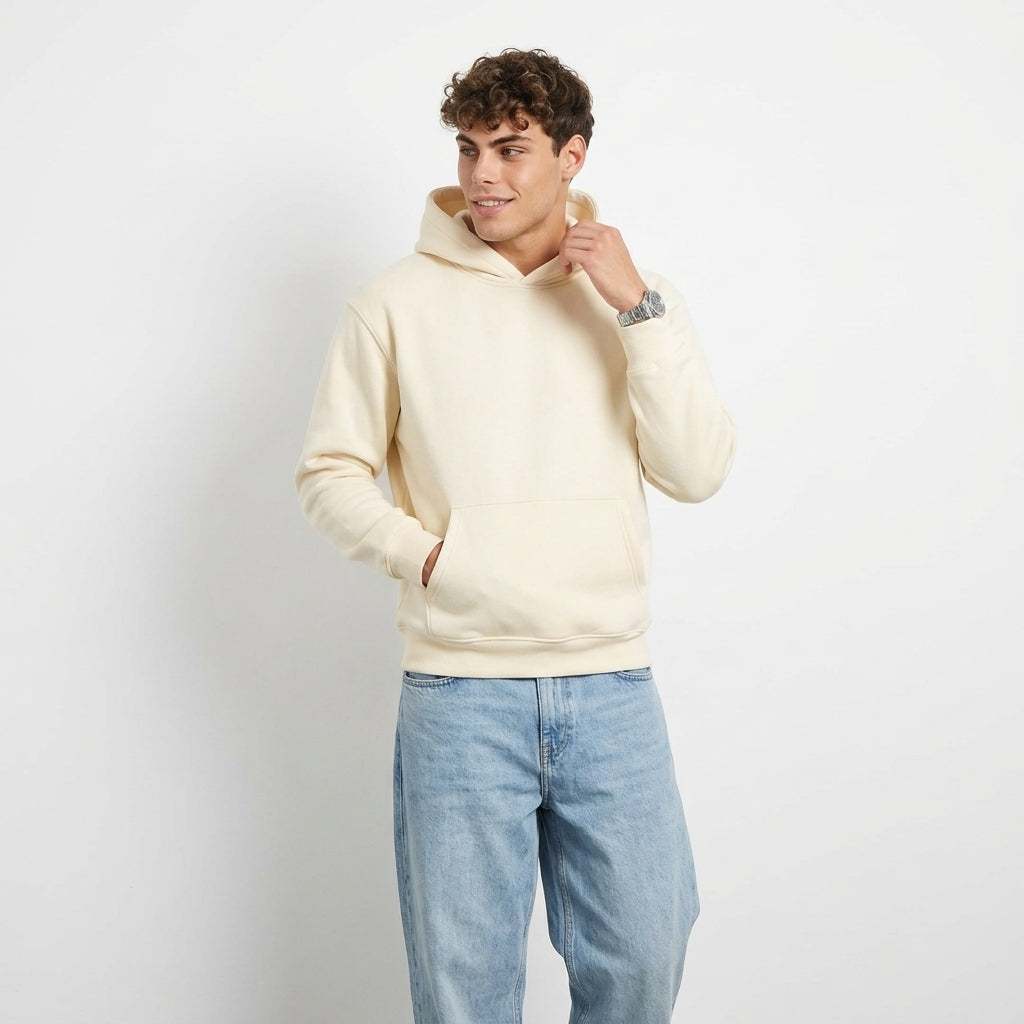 Men's Heavyweight Hoodie – 500 GSM Cotton-Blend
