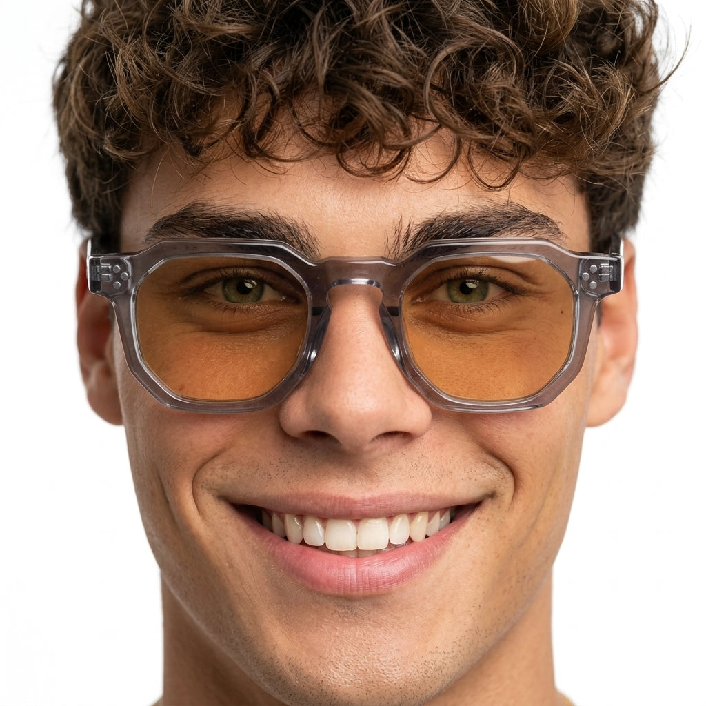 Amber-Lens Blue-Light Glasses – Lightweight Non-Prescription Frame