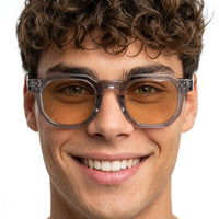 Amber-Lens Blue-Light Glasses – Lightweight Non-Prescription Frame