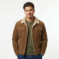 Men's Corduroy Jacket – Quilted Lining & Turn-Down Collar