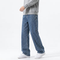 Men's Wide-Leg Jeans – Straight Non-Stretch Denim