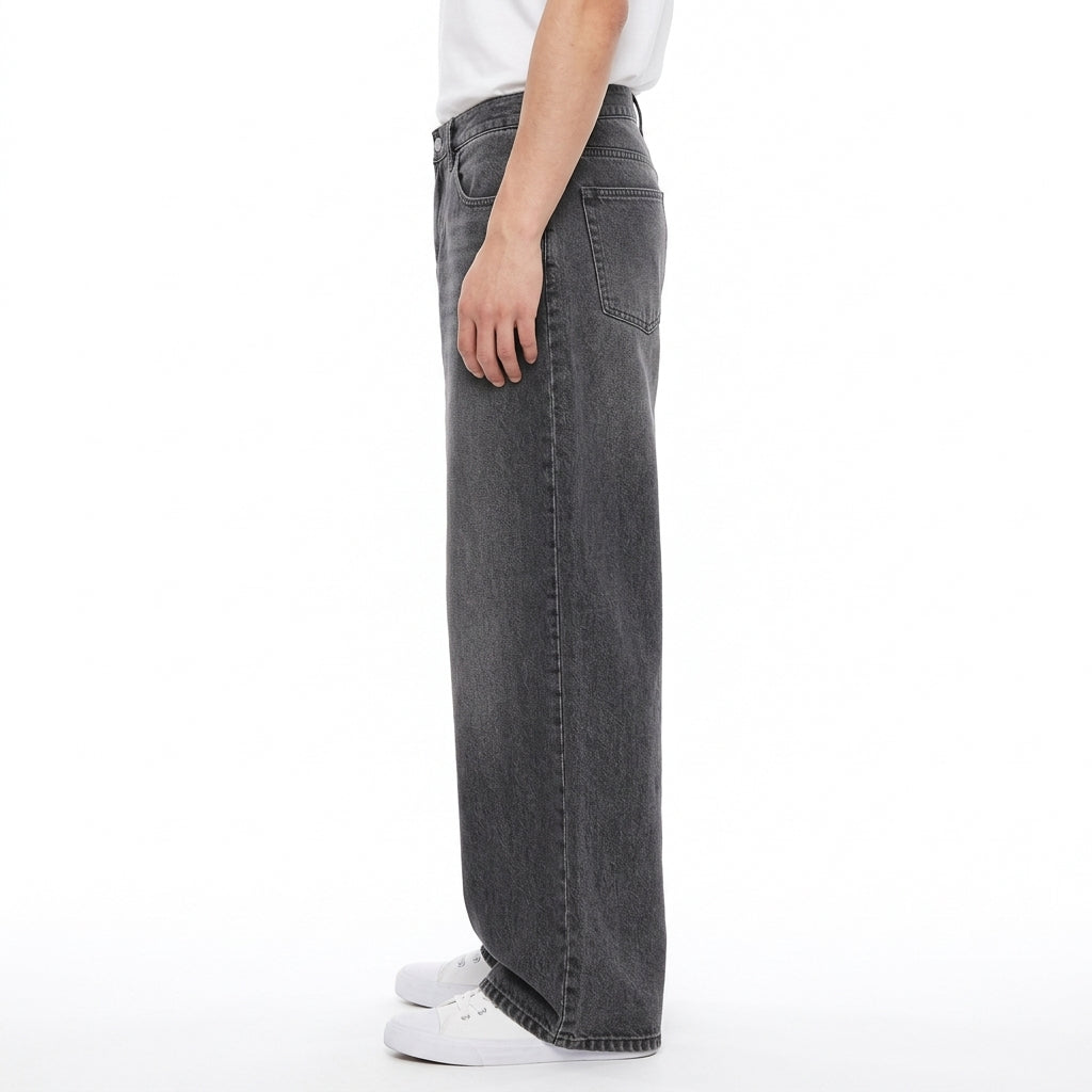 Men's Wide-Leg Jeans – Retro Relaxed Fit