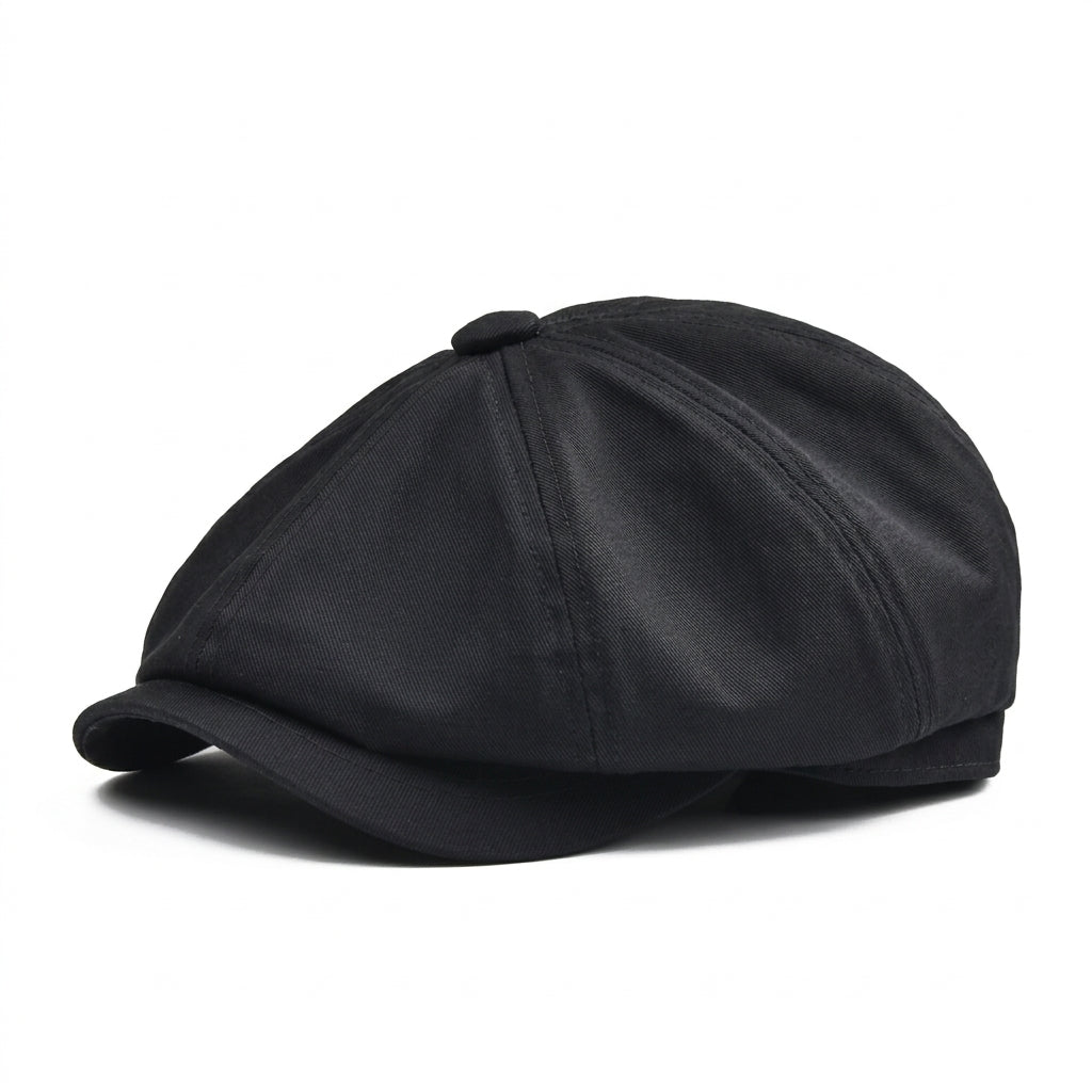 Men's Cotton Newsboy Cap – Classic 8-Panel Design