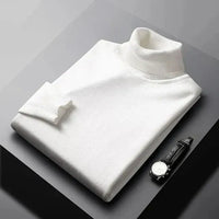 Men's 100% Cashmere Turtleneck – Refined Modern Fit