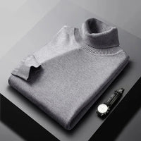 Men's 100% Cashmere Turtleneck – Refined Modern Fit