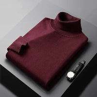 Men's 100% Cashmere Turtleneck – Refined Modern Fit