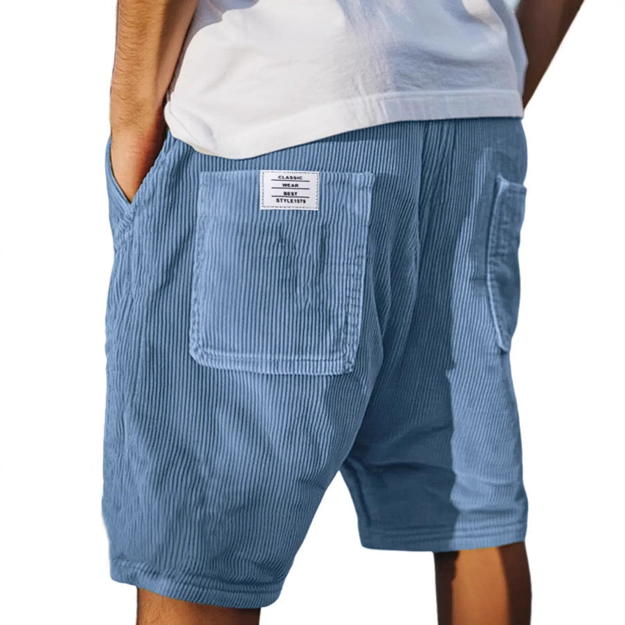 Men's Micro-Corduroy Shorts – Relaxed Structured Fit
