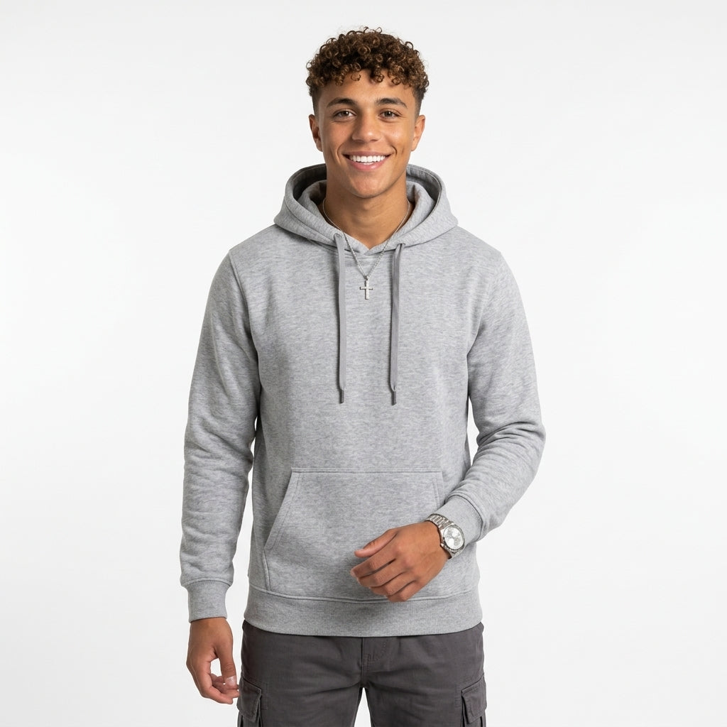 Men's Hooded Sweatshirt – Lightweight Polyester Design