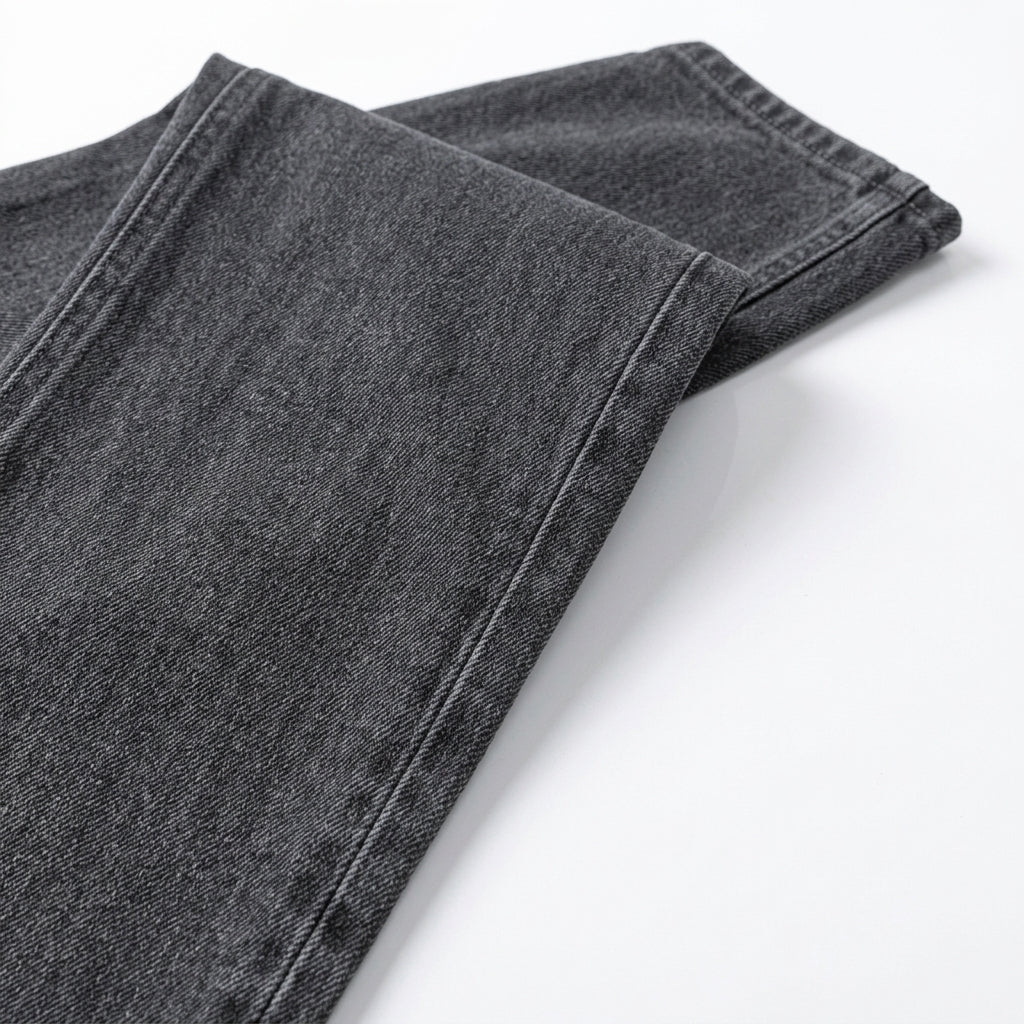 Men's Wide-Leg Jeans – Straight Non-Stretch Denim