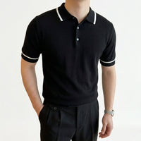 Men's Zip-Collar Polo Shirt – Relaxed Preppy Fit