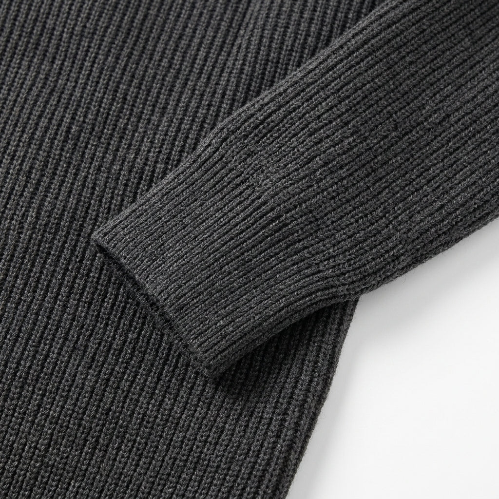 Men's Knitted Polo Sweater – Classic Collar