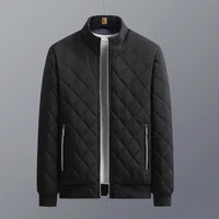 Men's Quilted Bomber Jacket – Fleece Lined