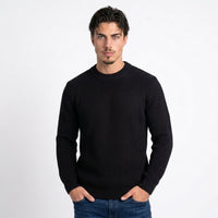 Men's 100% Cotton Crew-Neck Sweater – Breathable Knit