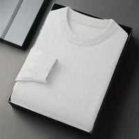 Men's Crew-Neck Knit Sweater – Soft Lightweight Design