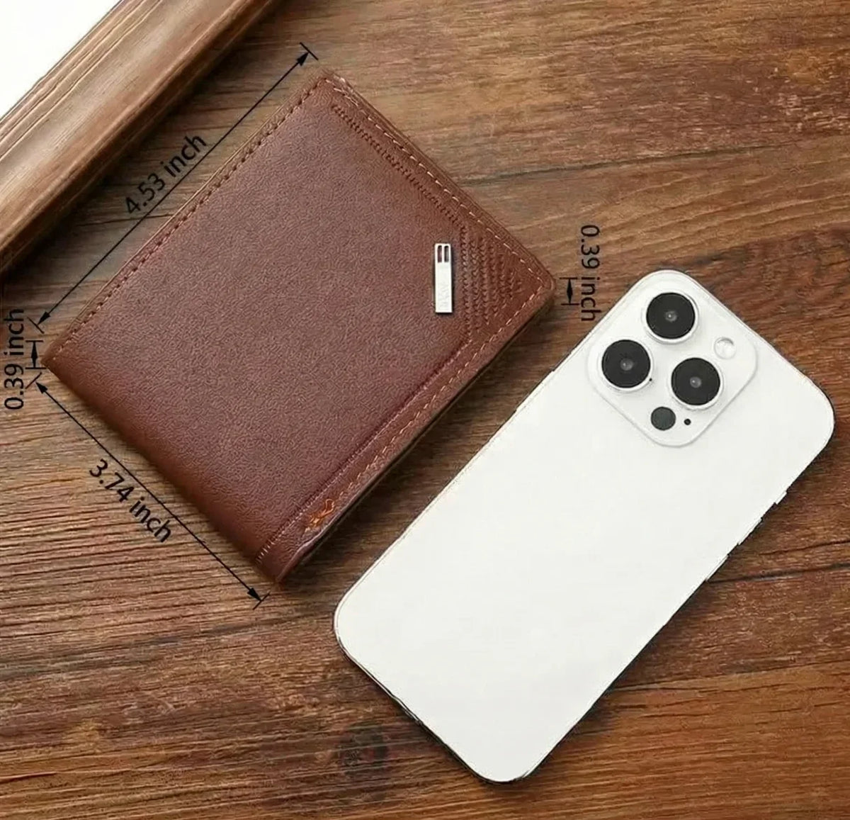 Men's Soft PU Leather Wallet – Slim Foldable Design