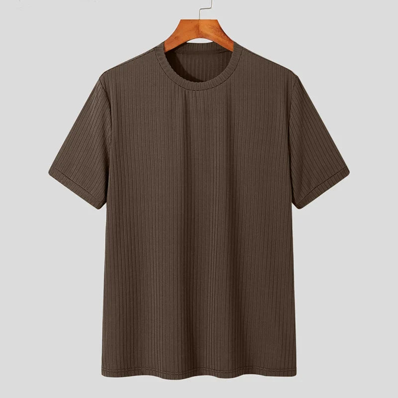 Men's Draped T-Shirt – Lightweight Loose-Fit Knit