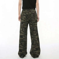 Men's Wide-Leg Jeans – Stretch Cotton Vintage Wash