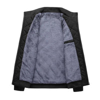 Men's Quilted Bomber Jacket – Fleece Lined