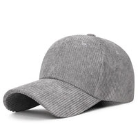 Corduroy Duckbill Cap – Solid-Colour Retro Design