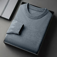 Men's Crew-Neck Knit Sweater – Soft Lightweight Design