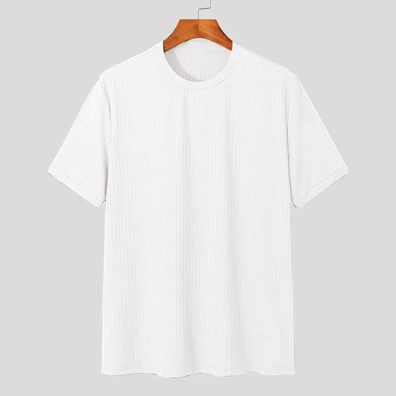 Men's Draped T-Shirt – Lightweight Loose-Fit Knit