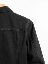 Men's Black Denim Jacket – Classic Casual Fit