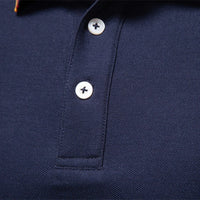 Men's Cotton Henley Polo Shirt – Long Sleeve
