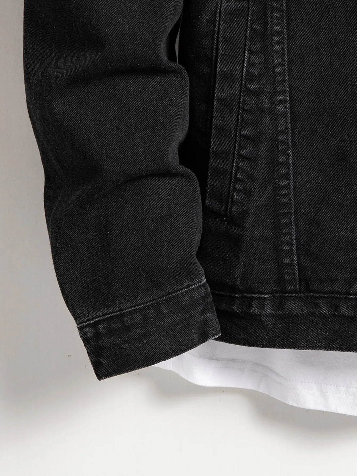 Men's Black Denim Jacket – Classic Casual Fit