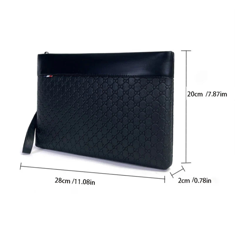 Men's Monogram Handbag – Business-Casual Design