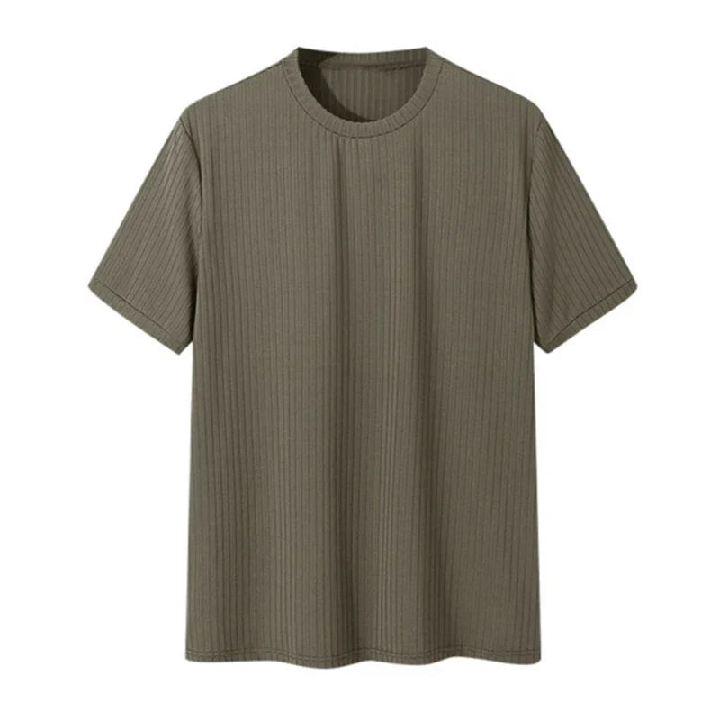 Men's Draped T-Shirt – Lightweight Loose-Fit Knit