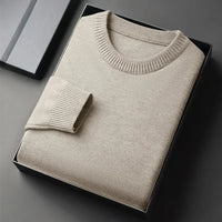 Men's Crew-Neck Knit Sweater – Soft Lightweight Design