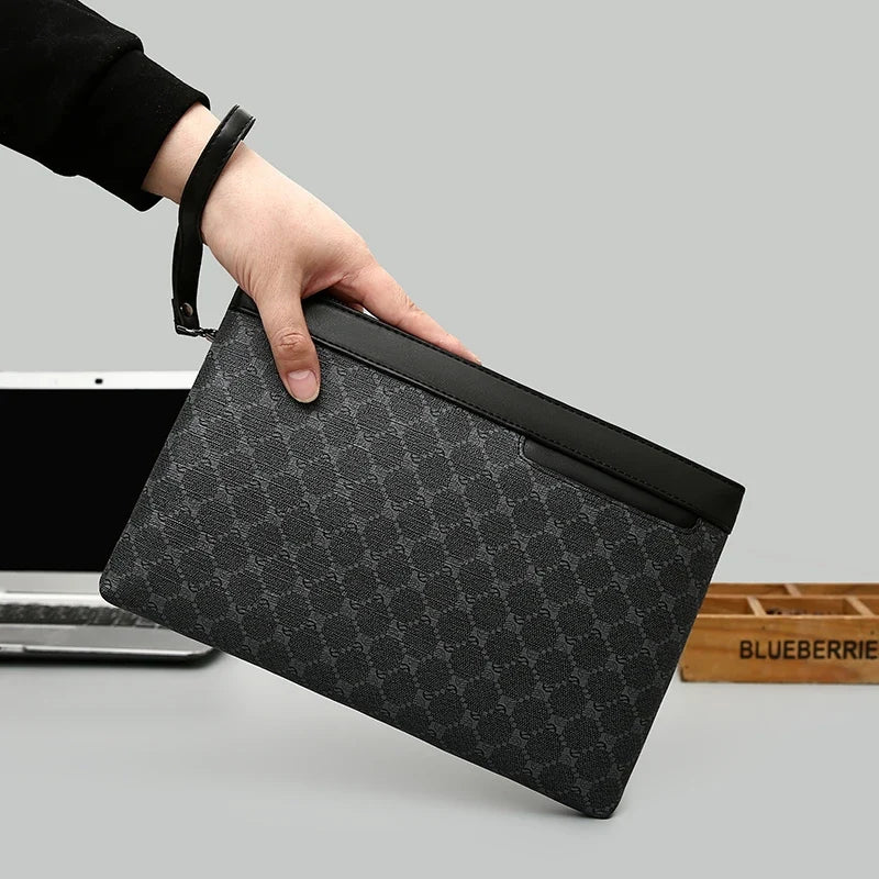 "Sartorial" Handbag – PU Leather, Multifunctional Men’s Bag