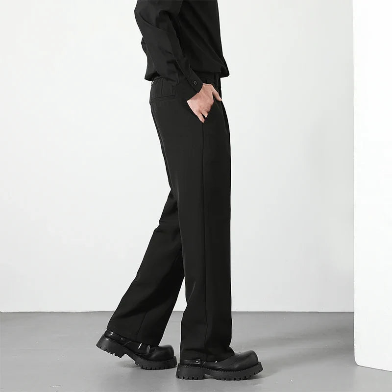 Men's Dress Trousers – Relaxed Straight Draped Fit