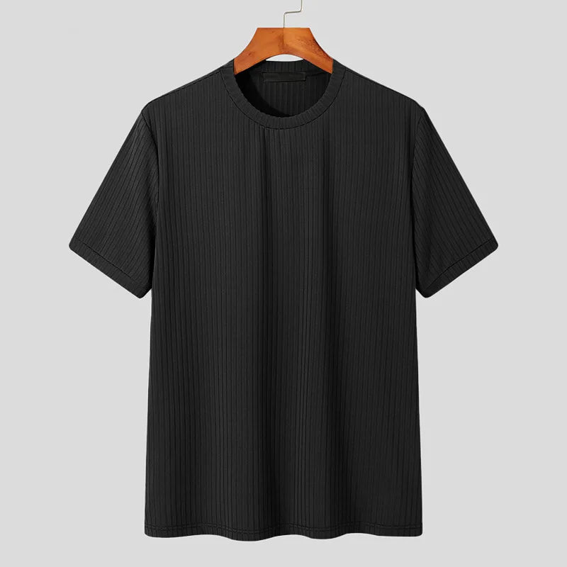 Men's Draped T-Shirt – Lightweight Loose-Fit Knit