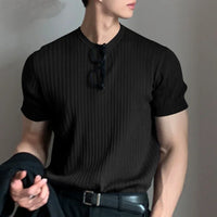 Men's Draped T-Shirt – Lightweight Loose-Fit Knit