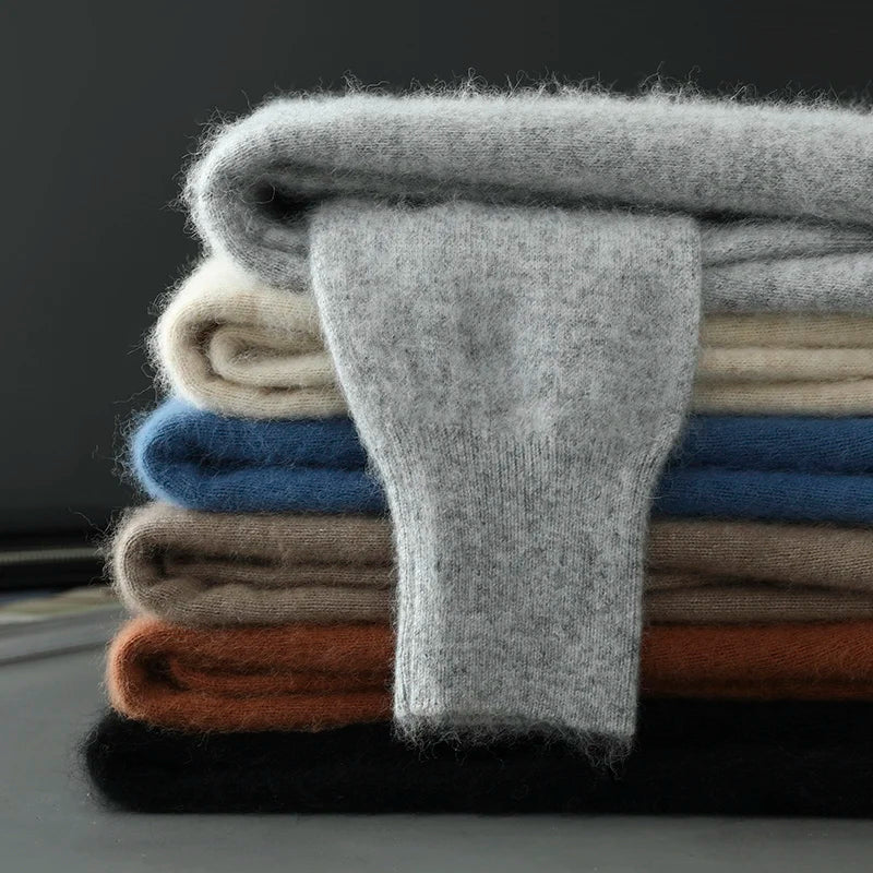 Men's 100% Cashmere Cardigan – Polo Collar
